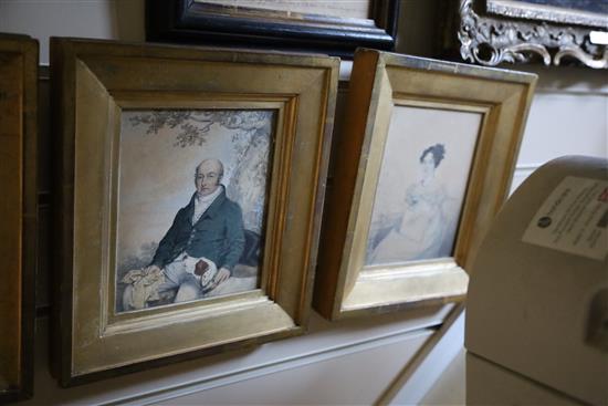 William Delacour (19th century) Portraits of George Wilson (1790-1837), Mrs Ann Wilson (1750-1831), Miss Ann Wilson and George Dawber W